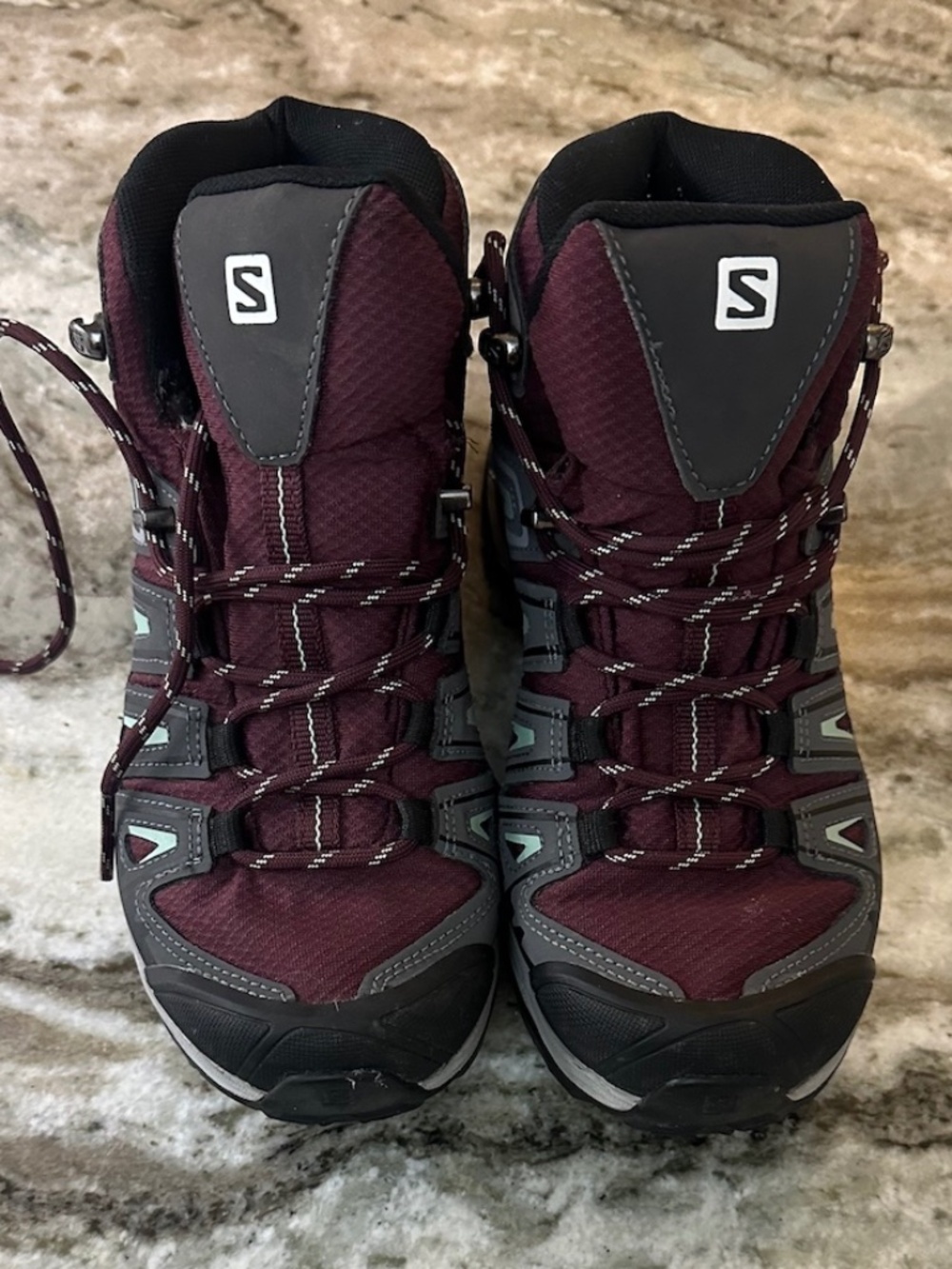 Salomon Women's X Ultra 360 Edge Mid GORE-TEX Hiking Boots Purple Sz WOmen's US6